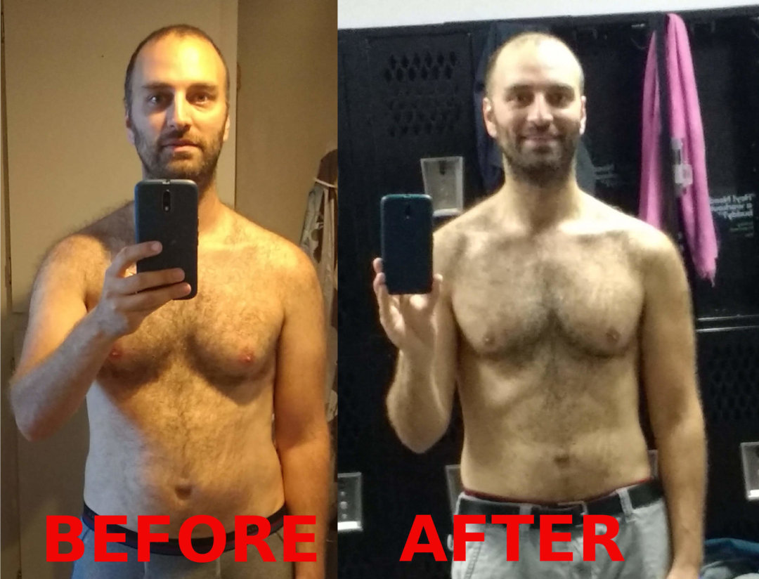 Man boobs before and after transformation Fit DIY Dad