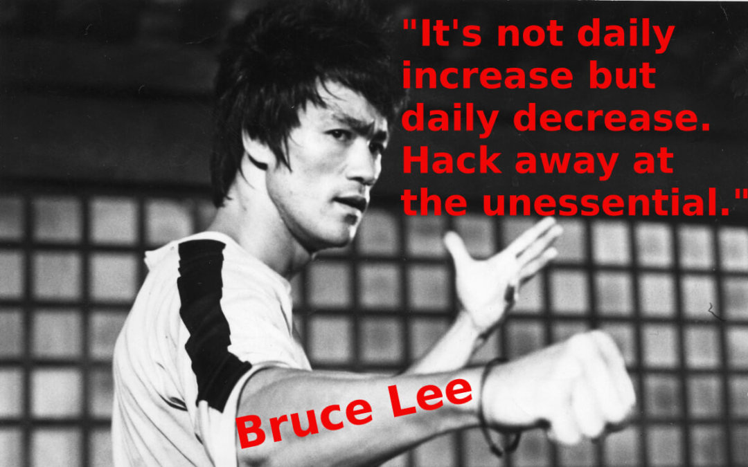Classic Hacker, Bruce Lee, lessons apply to Financial Independence Hacking in 2019